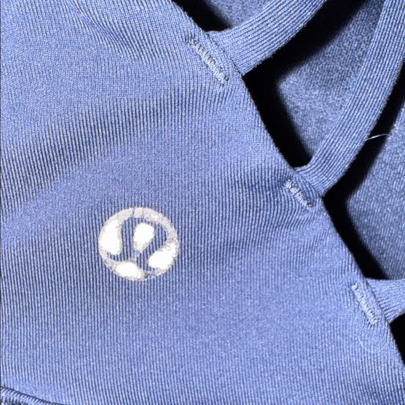Lululemon Navy Blue Strappy Sports Bra - Picture 3 of 4